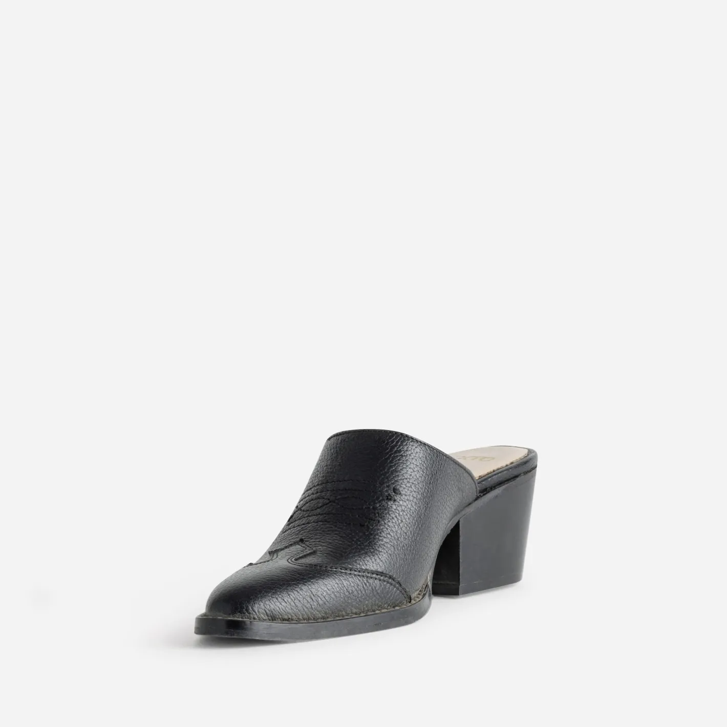 Mule-santiag e cuir^Texto Online