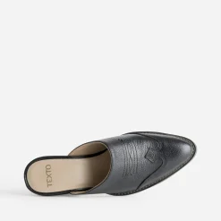 Mule-santiag e cuir^Texto Online