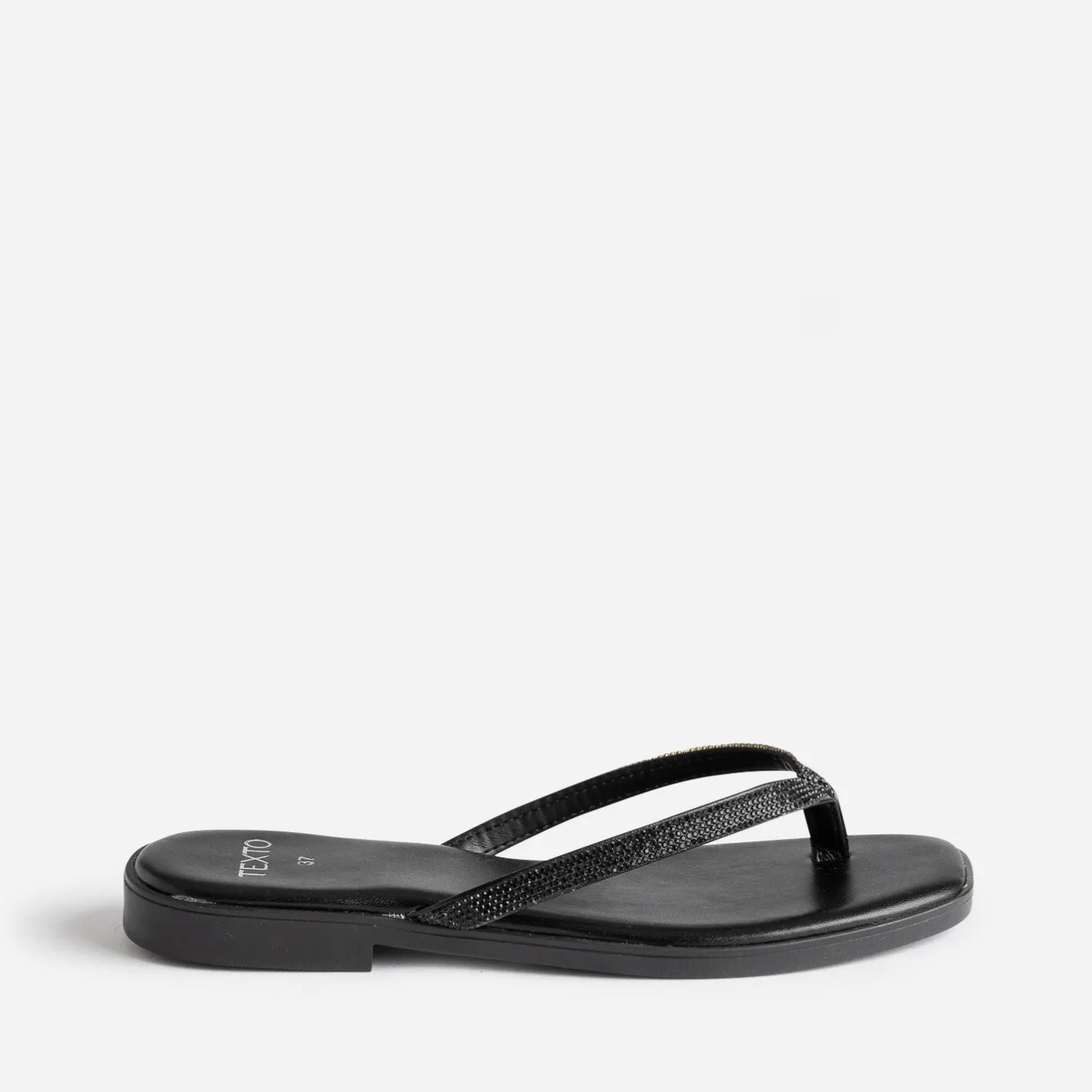 Mule-tong e brides strassées^Texto Online