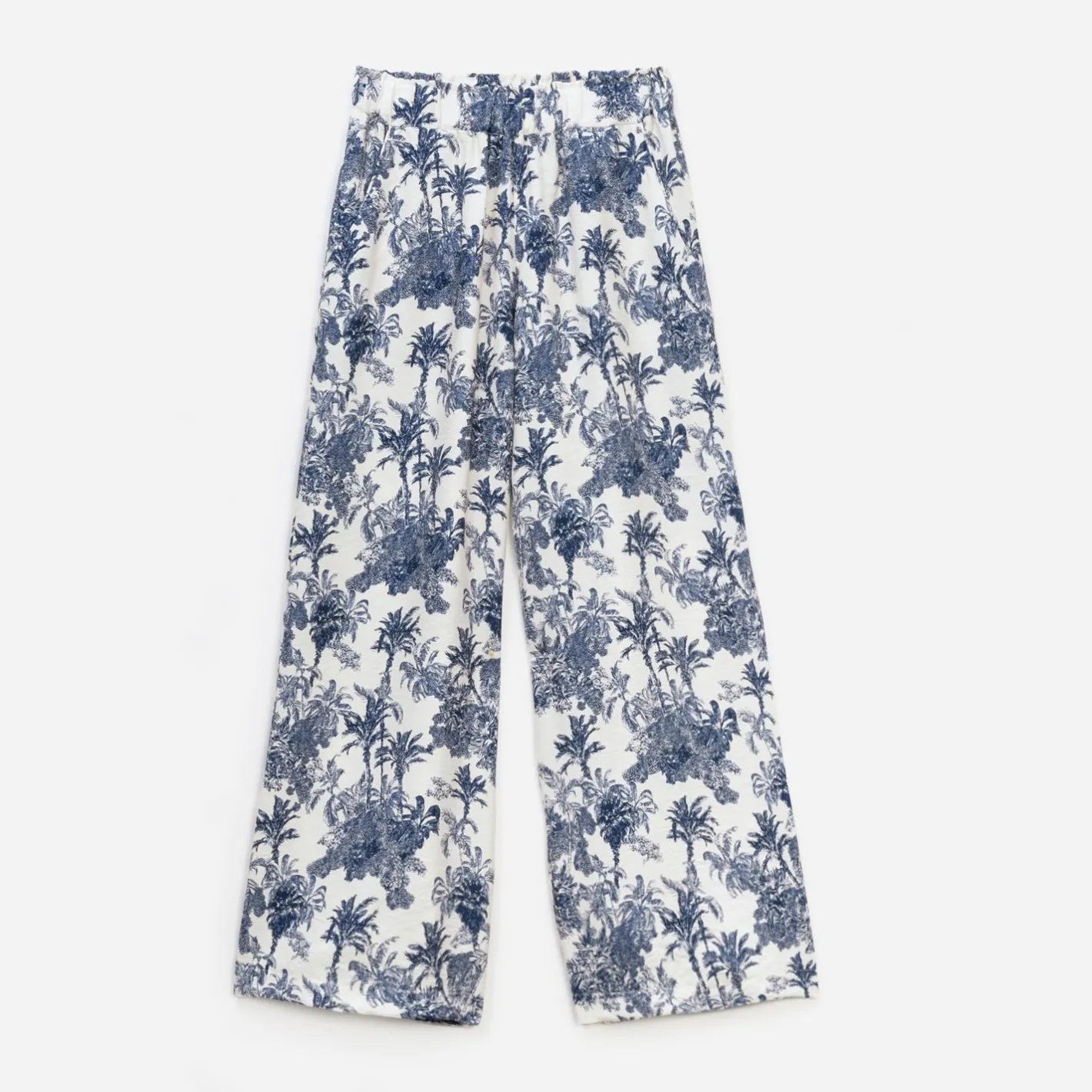 Pantalon écru imprimé palmiers^Texto Clearance