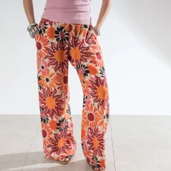 Pantalon imprimé psychédélique^Texto Sale