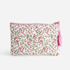 Pochette blanche fleurie à message brodé^Eram Outlet