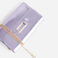 Pochette lilas métallisée^Eram Discount