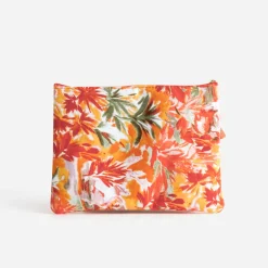 Pochette blanche imprimé feuillage^Texto Discount