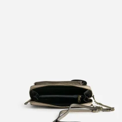Pochette-téléphone taupe métallisé^Texto Discount