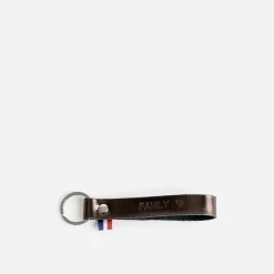 Porte-clés bronze en cuir gravé^Eram Discount
