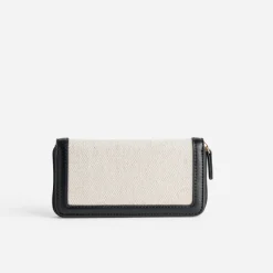 Portefeuille beige et bi-matière^Eram Online