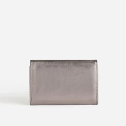 Portefeuille gris foncé métallisé^Eram New