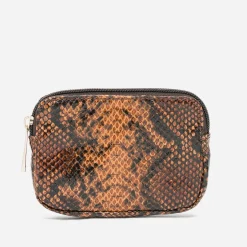 Porte-monnaie camel effet python^Eram Discount
