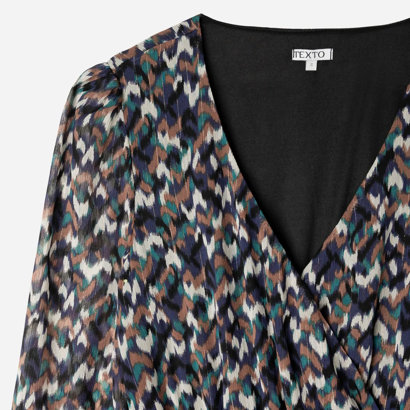 Robe e à motif ethnique^Texto Clearance