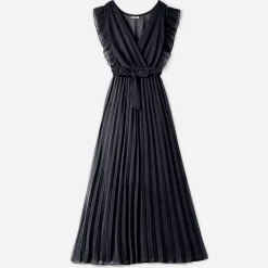 Robe longue e plissée^Texto New