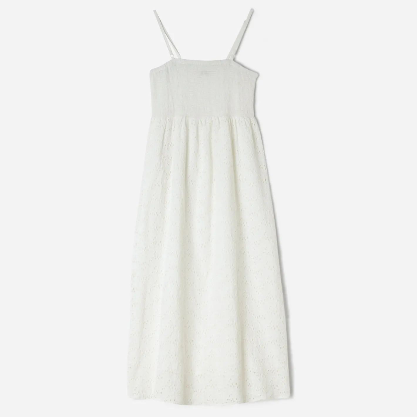 Robe écrue en broderie anglaise^Texto Hot