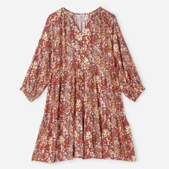Robe rouille à imprimé fleuri^Texto Outlet