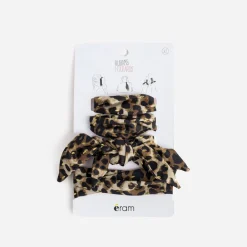 Rubans-foulards beige à motif léopard^Eram Clearance