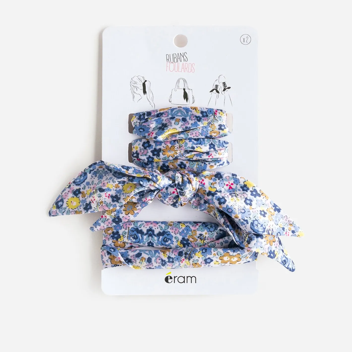 Rubans-foulards s à imprimé fleurs^Eram