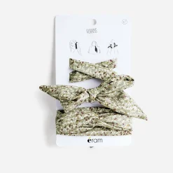 Rubans-foulards sauge à imprimé feuilles^Eram Best