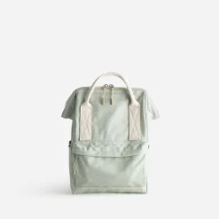 Sac à dos sauge et écru en toile^Texto Discount
