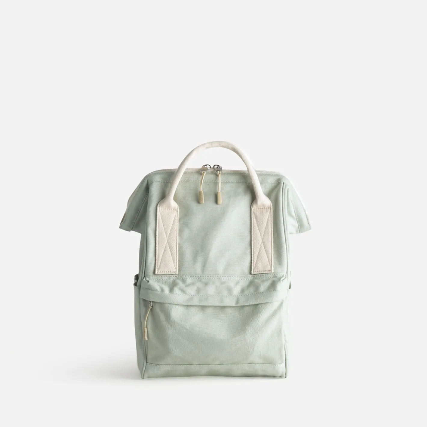Sac à dos sauge et écru en toile^Texto Discount