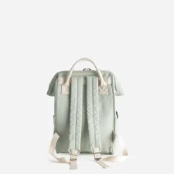 Sac à dos sauge et écru en toile^Texto Discount