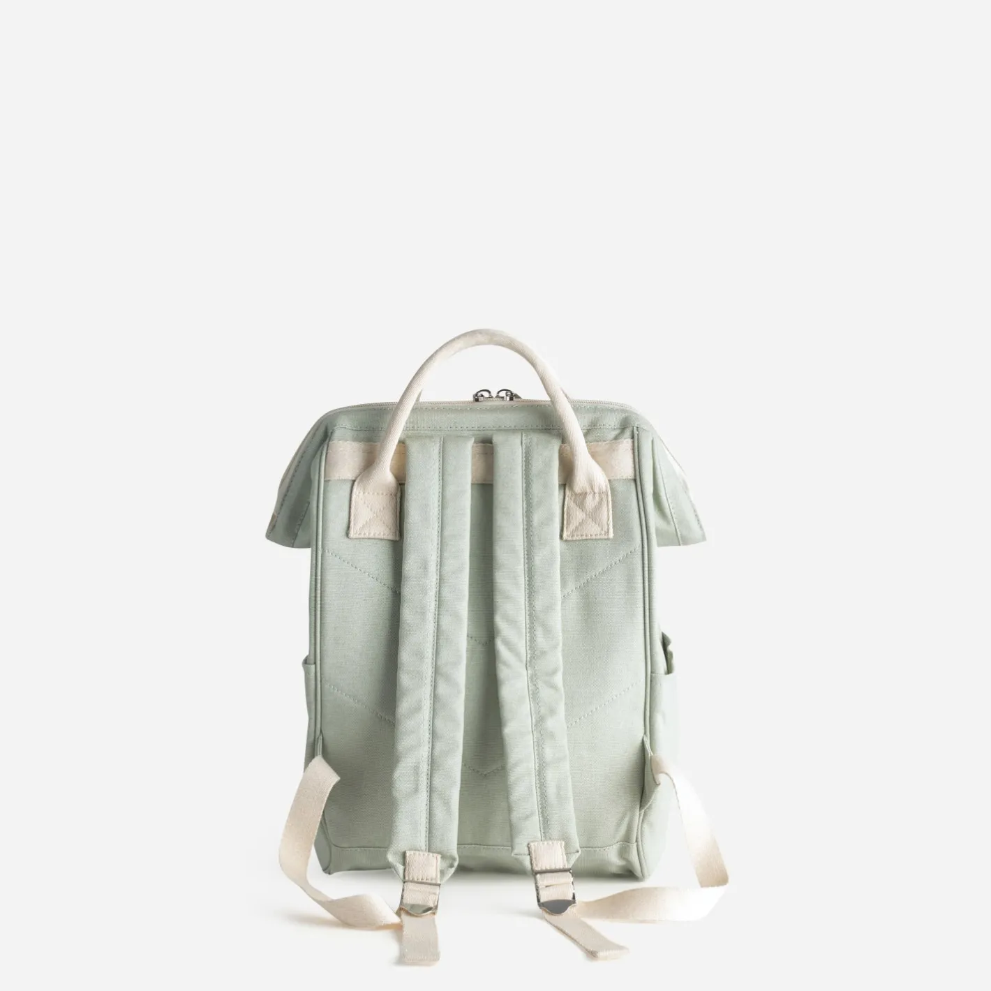 Sac à dos sauge et écru en toile^Texto Discount