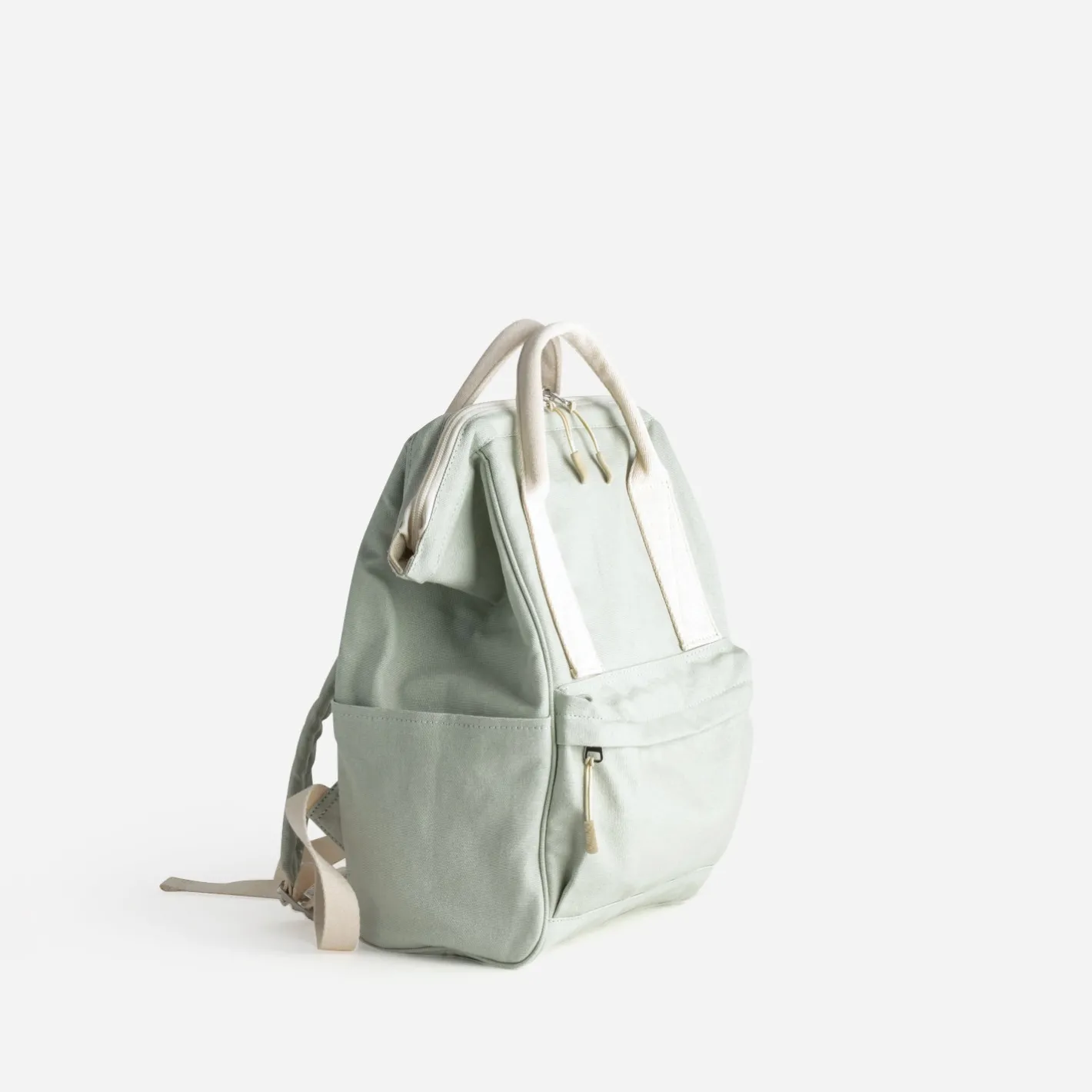 Sac à dos sauge et écru en toile^Texto Discount
