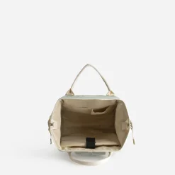 Sac à dos sauge et écru en toile^Texto Discount