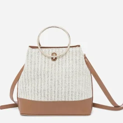 Sac à main bi matière camel et effet tressé^Eram Online