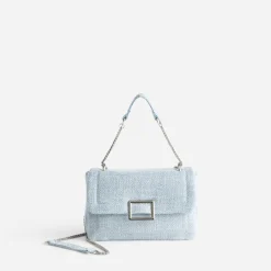 Sac à main baby blue textile souple^Eram Sale