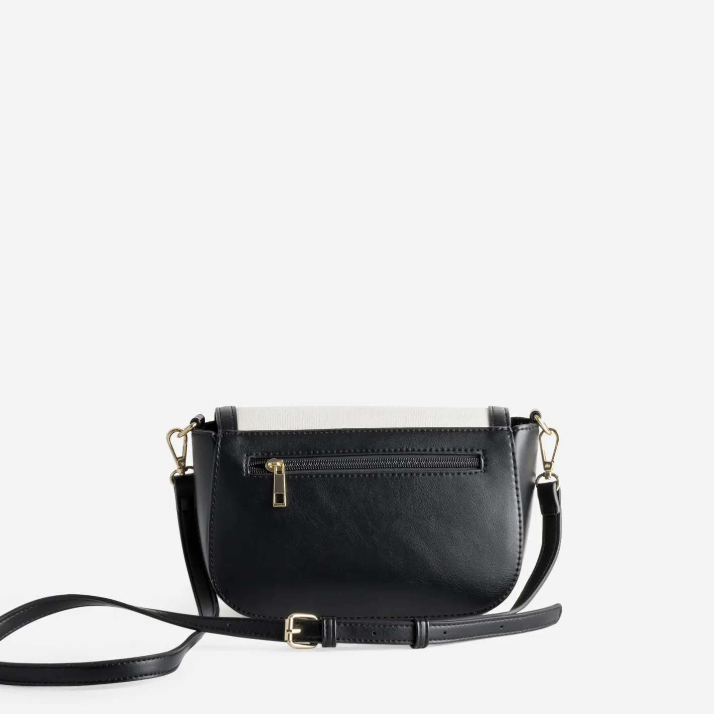 Sac à main bi-matière et textile beige^Eram Sale