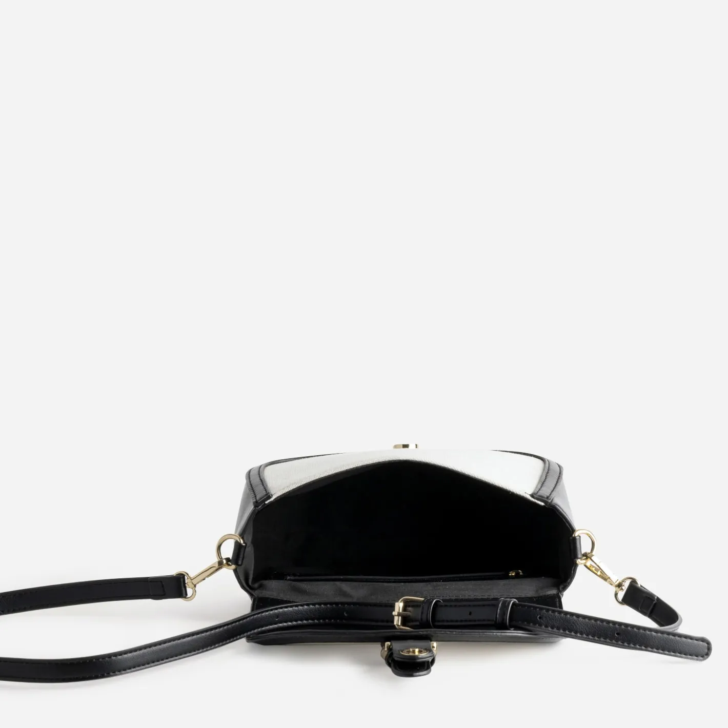 Sac à main bi-matière et textile beige^Eram Sale