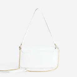 Sac à main blanc métalleries dorées^Eram