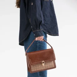 Sac à main motif pied-de-poule^Eram