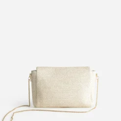Sac à main écru tressé détails dorés^Eram Sale