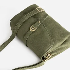 Sac à main kaki suédé^Eram Online
