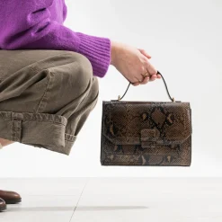 Sac à main imprimé effet python^Eram Online