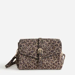 Sac à main suédé à motif léopard^Eram Clearance