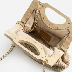 Sac à main anses bois^Texto Hot
