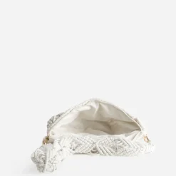 Sac banane écru macramé^Texto Hot
