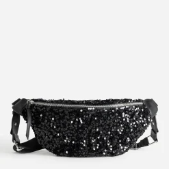 Sac banane e bi-matière à sequins^Texto Clearance