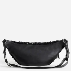 Sac banane e bi-matière à sequins^Texto Clearance