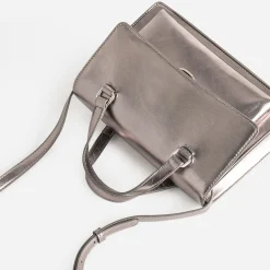 Sac bandoulière gris foncé métallisé^Eram Best