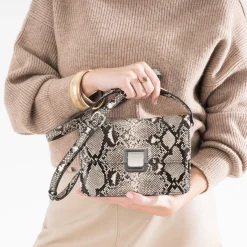 Sac bandoulière effet python^Eram Discount