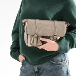 Sac besace taupe métallisé^Eram Best