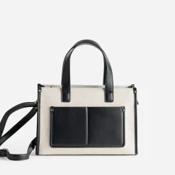 Sac cabas et noir bi-matière^Eram Best
