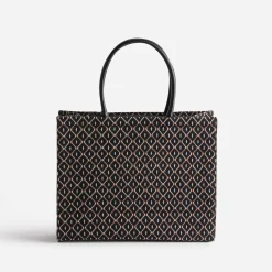 Sac cabas en textile à motif graphique^Eram Discount