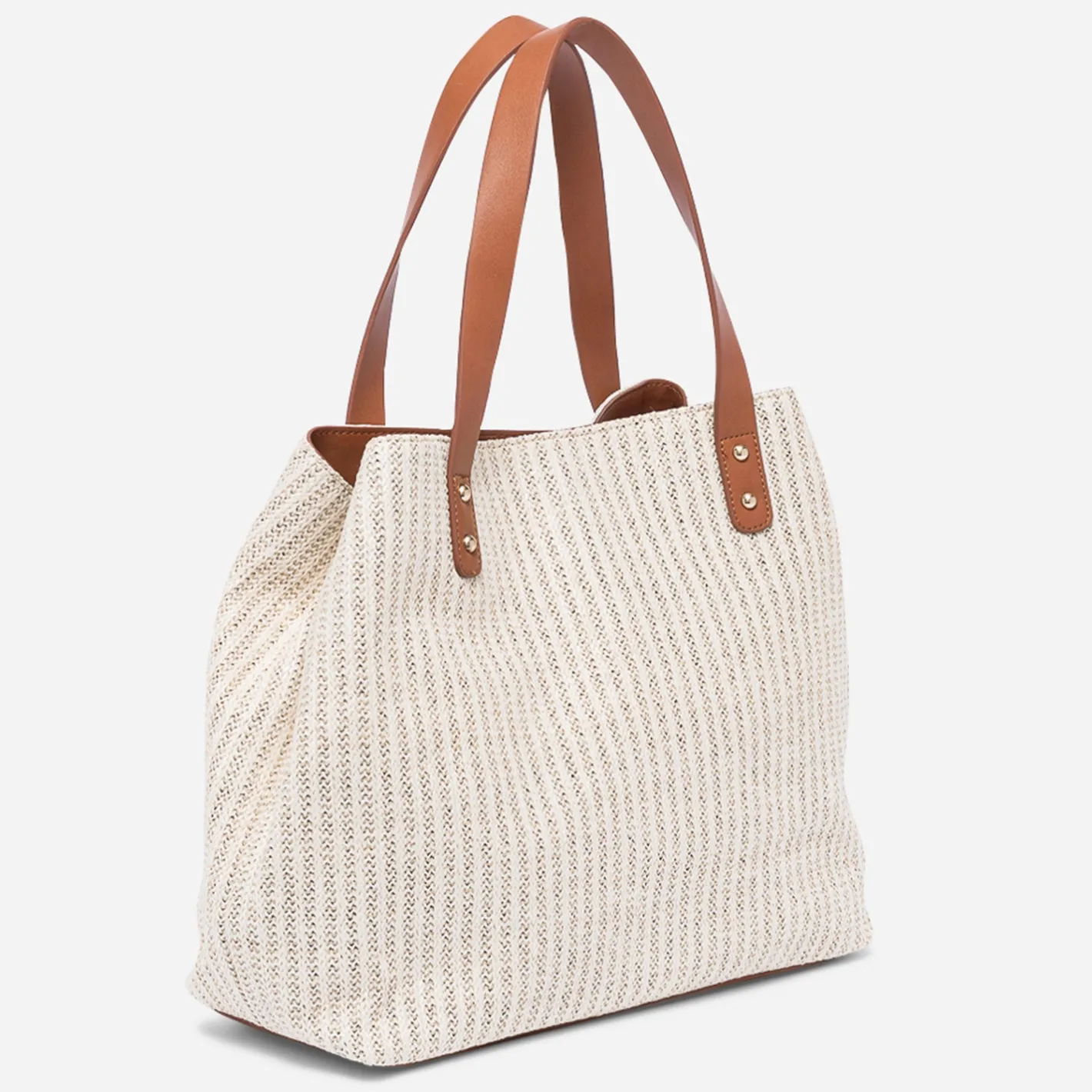Sac cabas paille effet tressé^Eram Sale