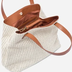 Sac cabas paille effet tressé^Eram Sale