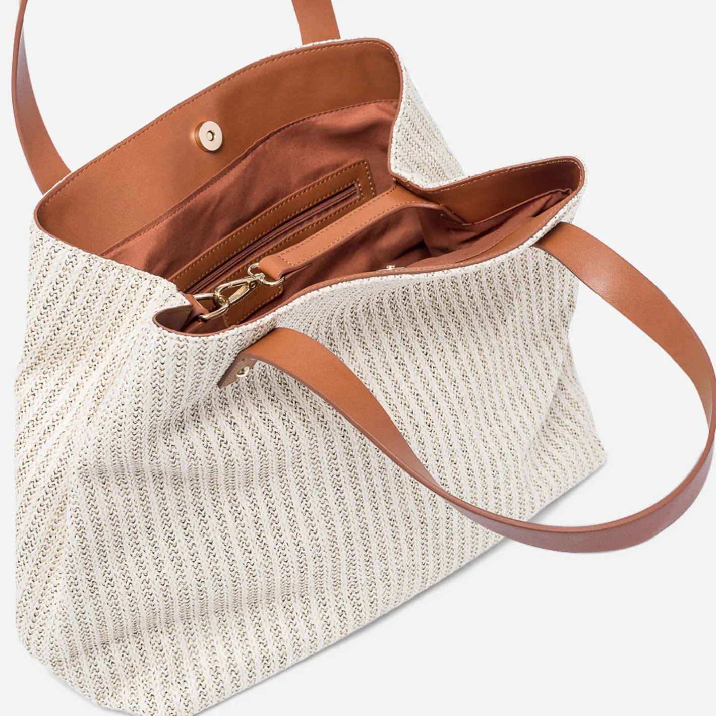 Sac cabas paille effet tressé^Eram Sale