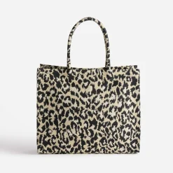 Sac cabas à motif léopard^Texto Best