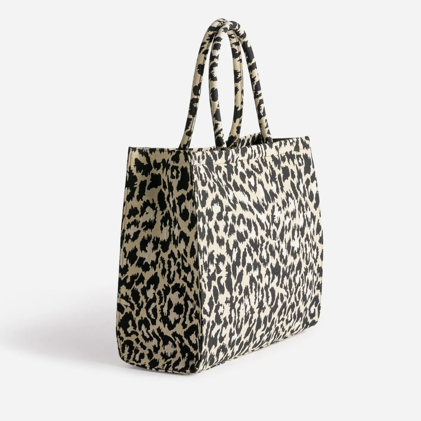 Sac cabas à motif léopard^Texto Best